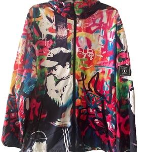 Tango Hotel Limited Release Bansky Graffiti Windbreaker xl